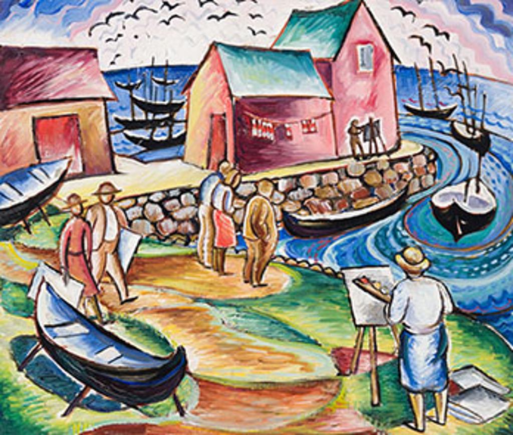 Doris Jean McCarthy (1910-2010) - Motif No. 1, Rockport, Massachusetts