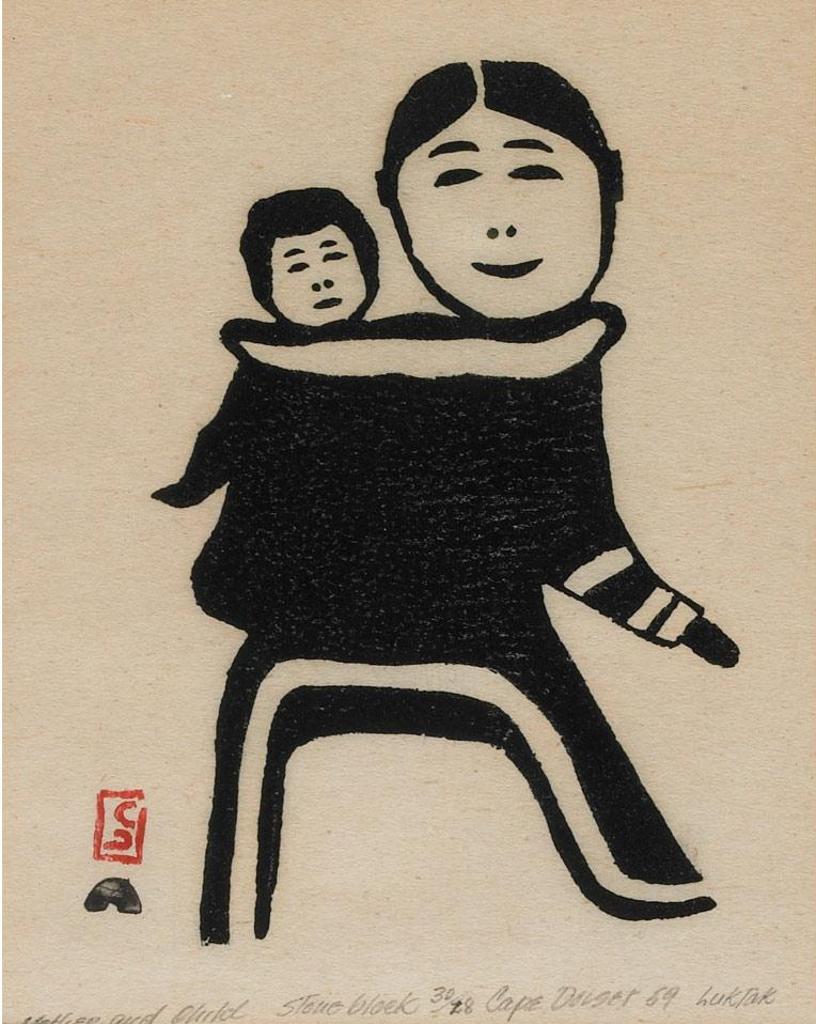 Lukta Qiatsuk (1928-2004) - Mother And Child