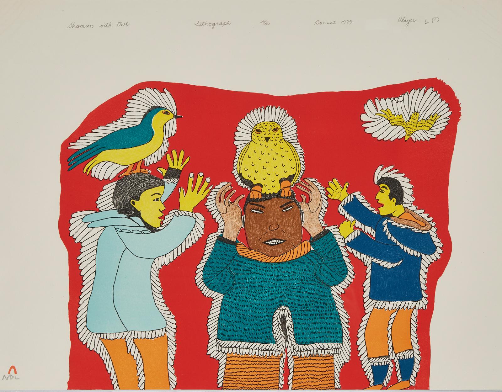 Ulayu Pingwartok (1904-1978) - Shaman With Owl