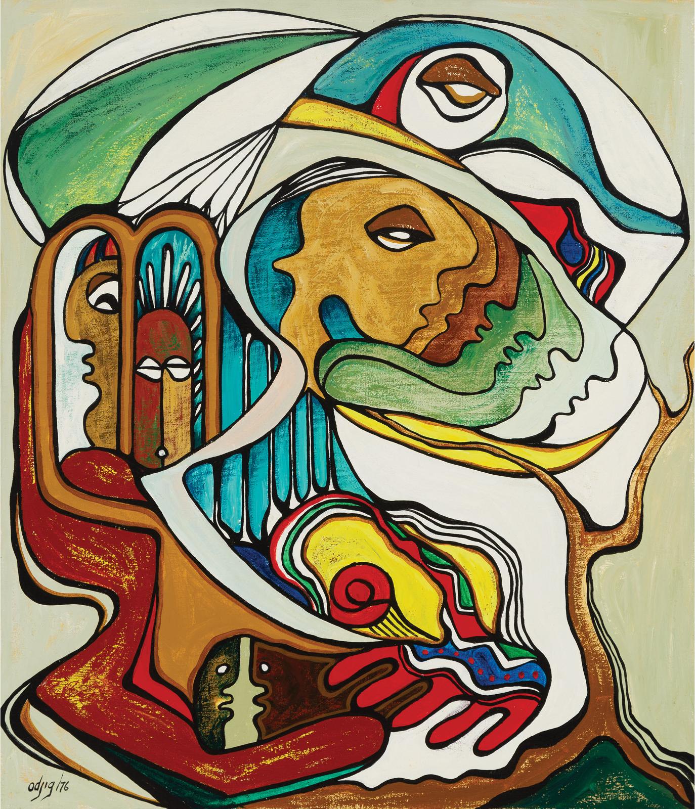 Daphne Odjig (1919-2016) - Return To The Earth, 1976