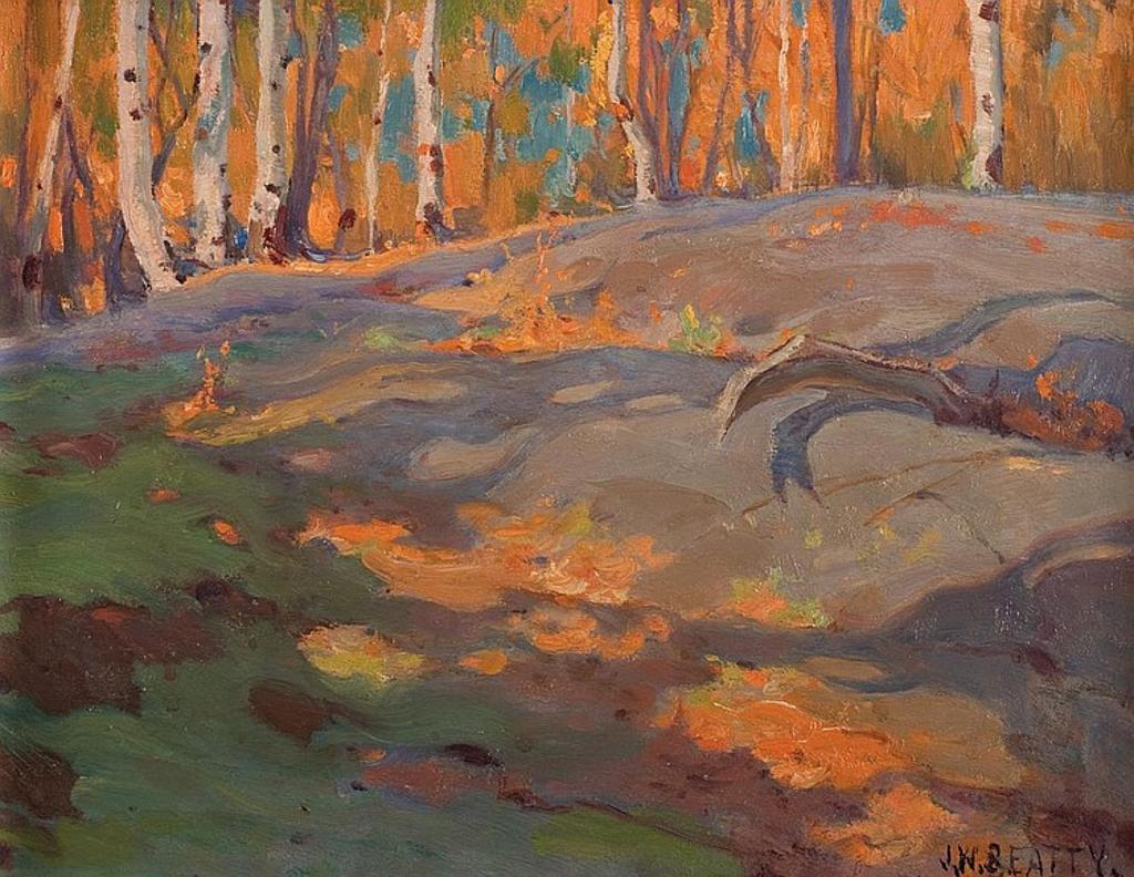John William (J.W.) Beatty (1869-1941) - ROCK AND BIRCH-NEAR KARNEY