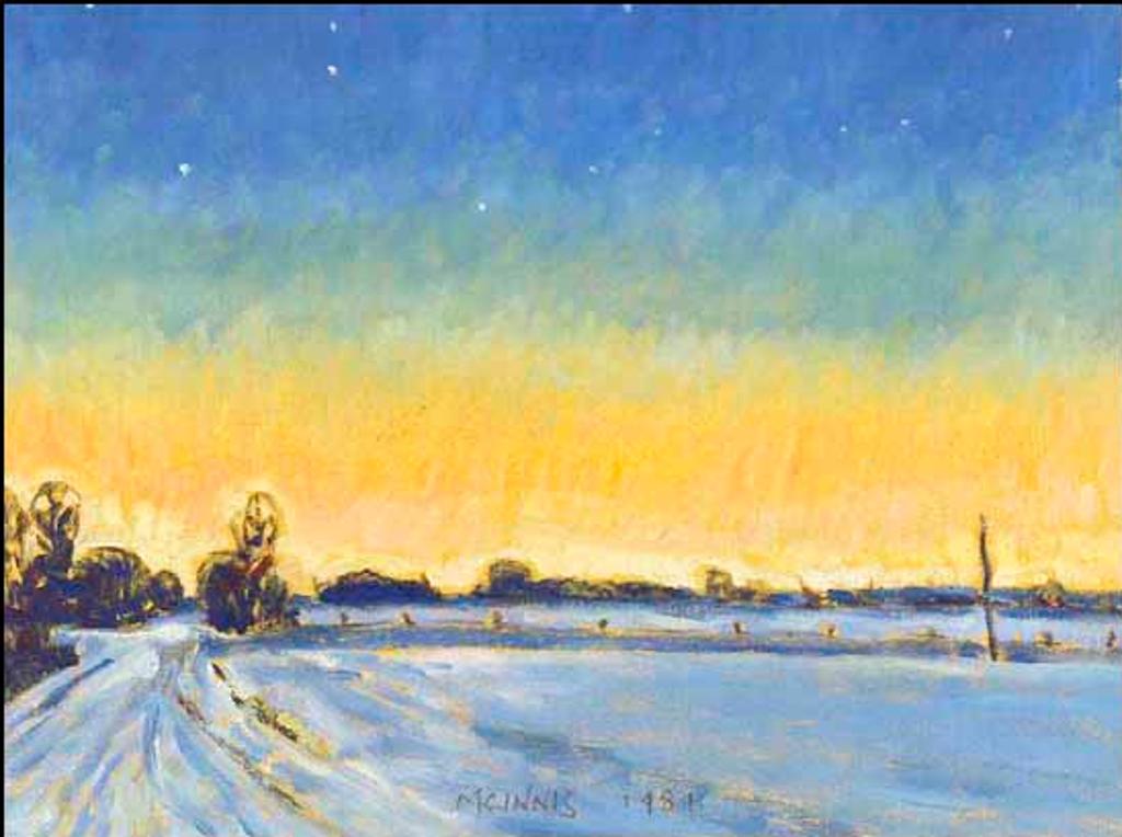 Robert Francis Michael McInnis (1942) - Dusk at Leduc (01843/2013-153)