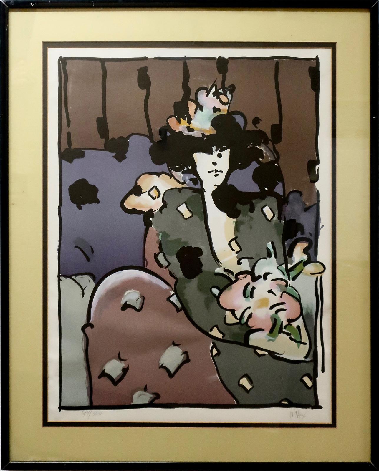 Peter Max (1937) - Brown Lady I