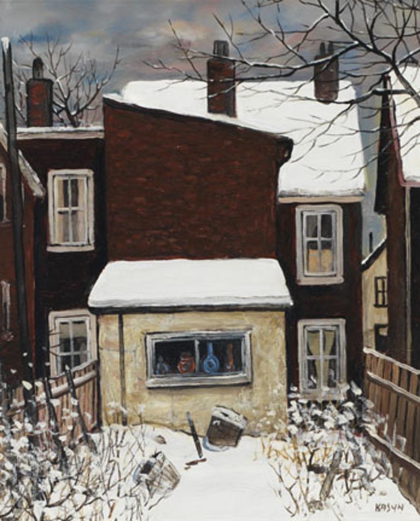 John Kasyn (1926-2008) - Back of Spadina Place