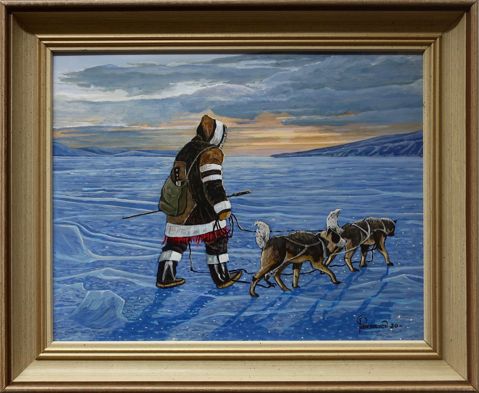 Robert Paananen (1934) - Seal Dogs (Trained To Smell Seal Breathing Holes Under The Ice)