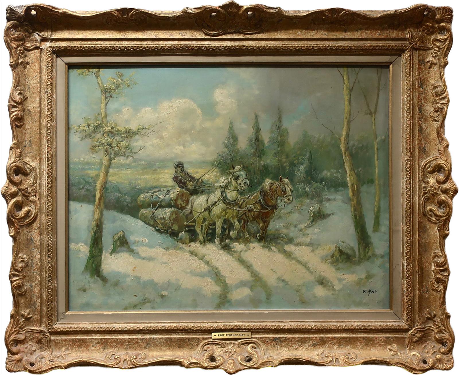 Prof. Fernecz May - Hauling Logs In Winter