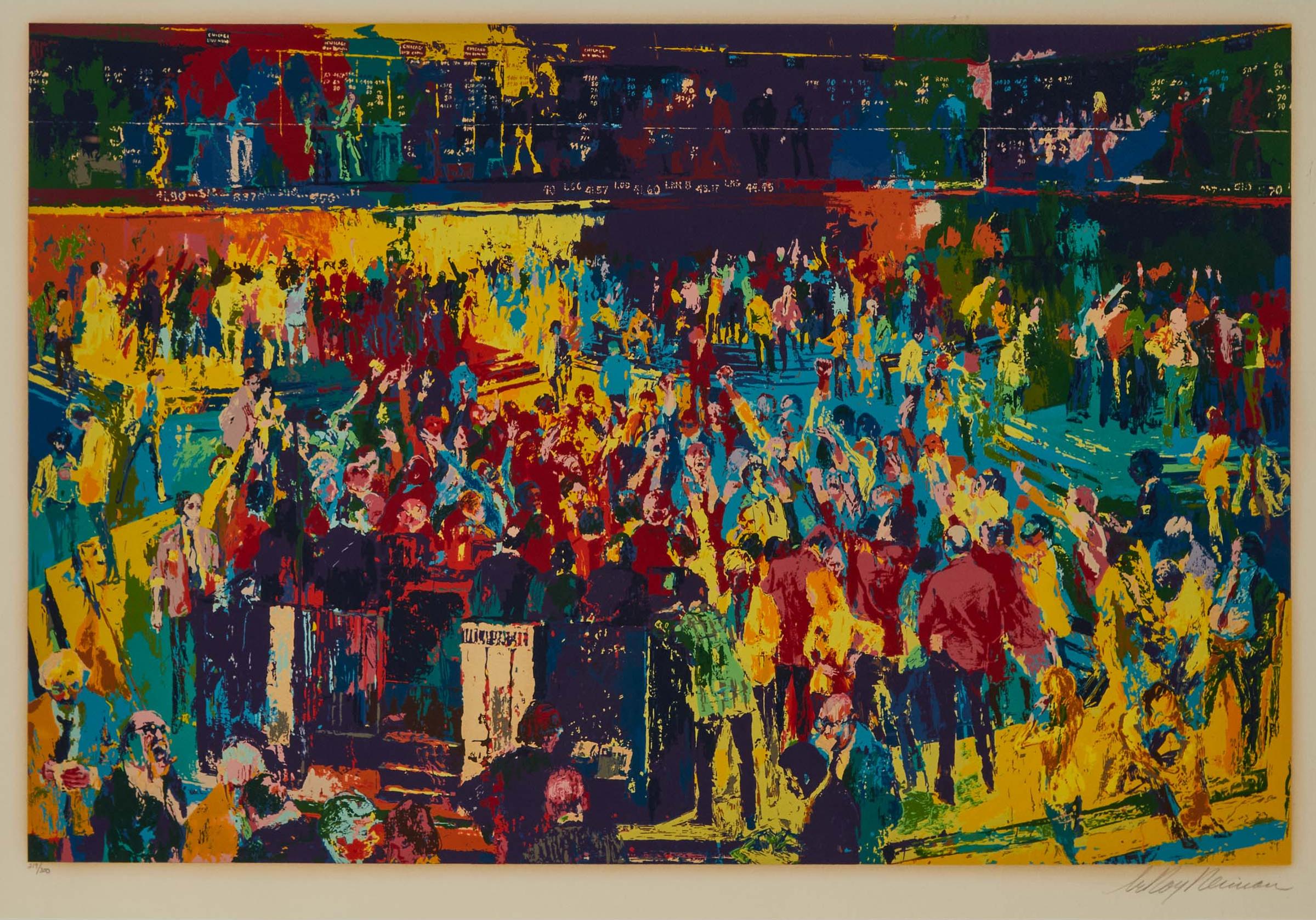 Leroy Neiman (1926-2012) - Chicago Board Of Trade, 1980