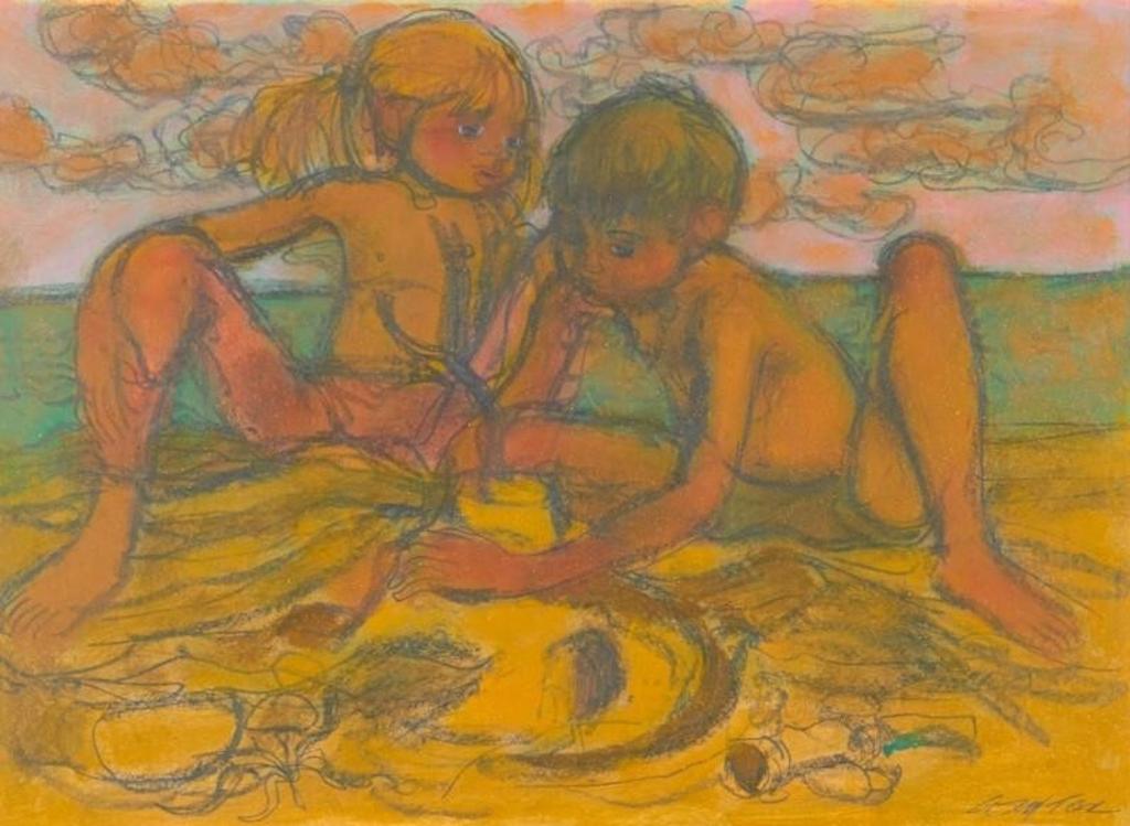 William Arthur Winter (1909-1996) - Children Playing