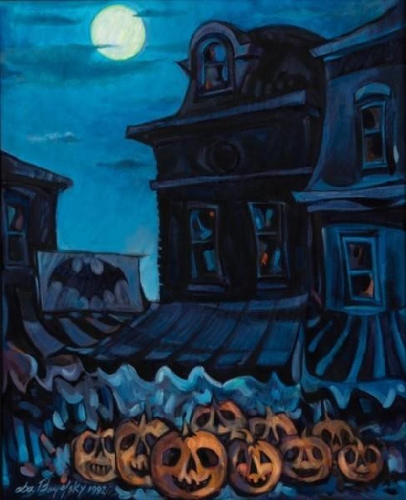 Aba Bayefsky (1923-2001) - Harvest Moon, Kensington (1992)