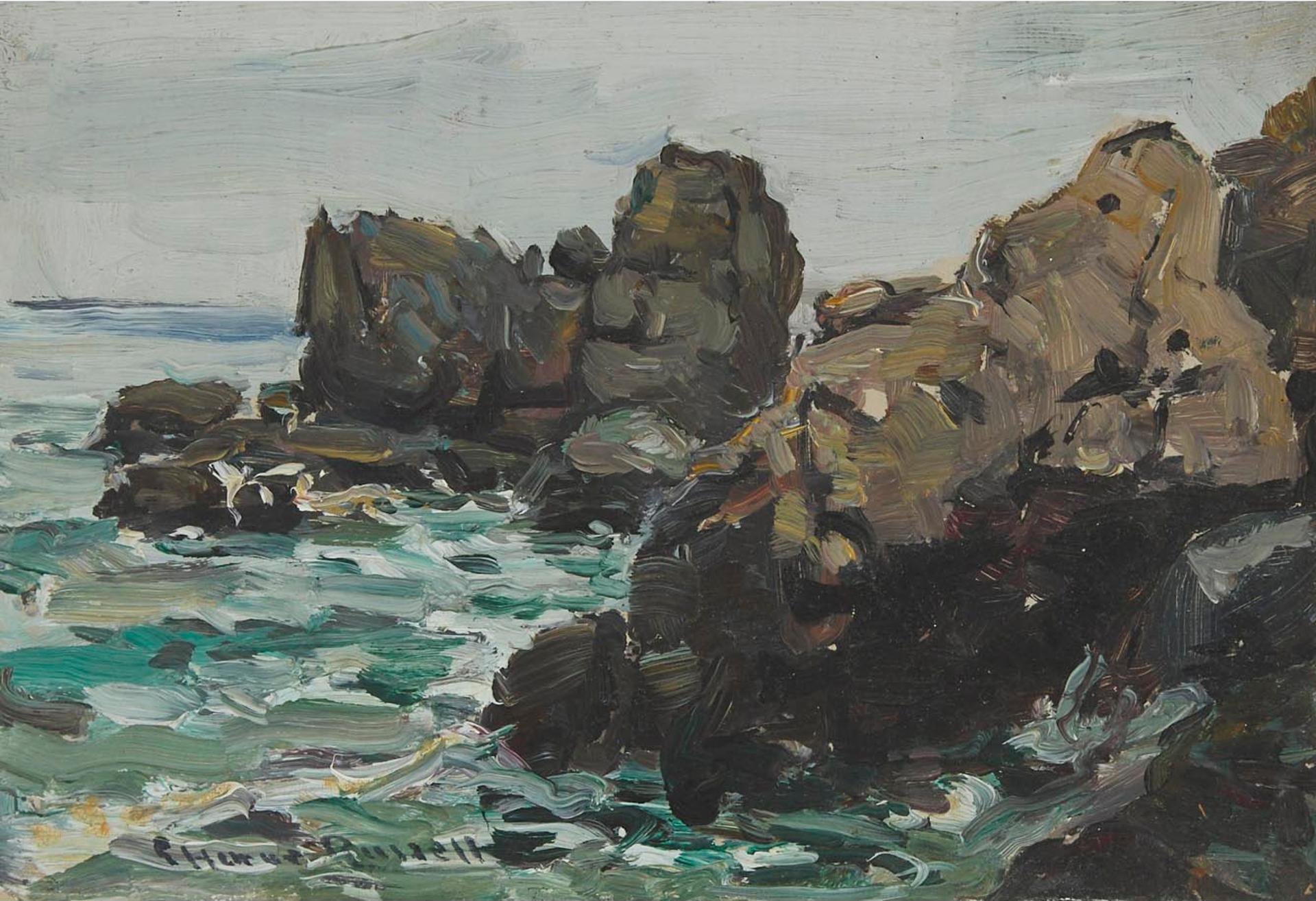 George Horne Russell (1861-1933) - On The Coast Of Grand Manan (Bay Of Fundy) N.B.