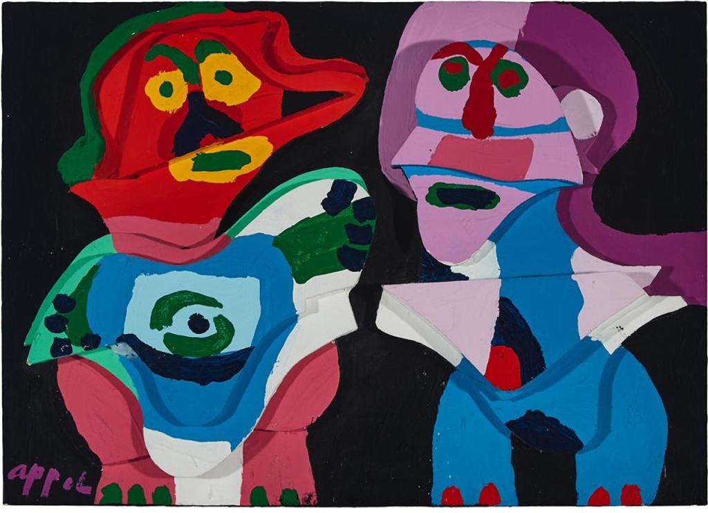 Karel Appel (1921-2006) - Couple In Wood