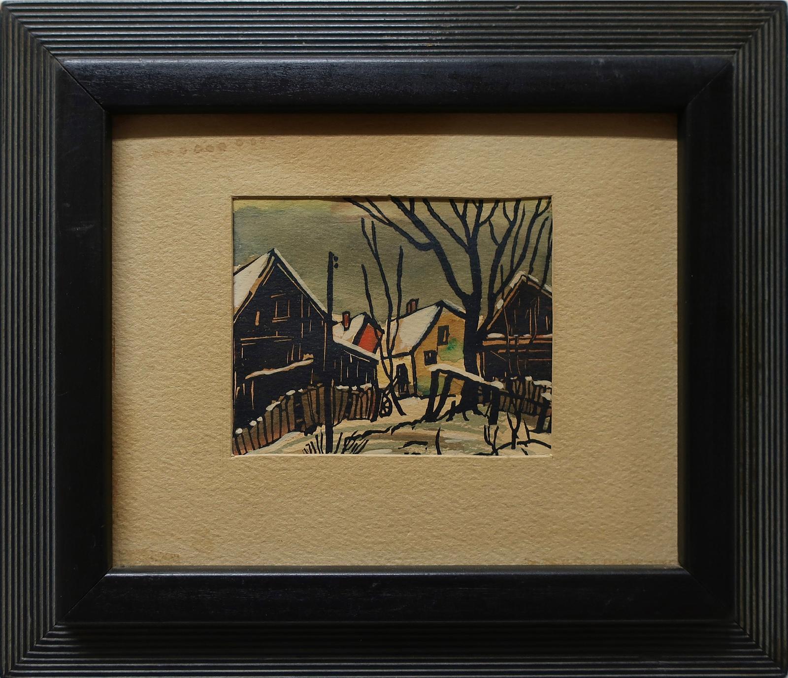 Albert Jacques Franck (1899-1973) - Untitled (Houses In Winter)