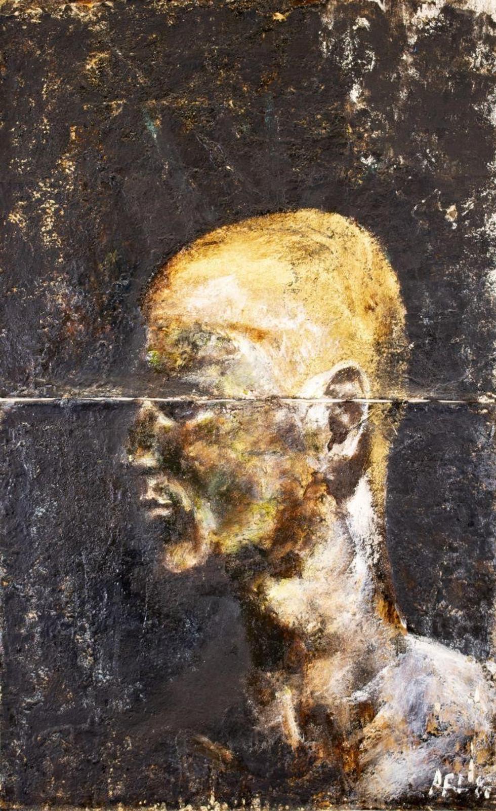 Attila Richard Lukacs (1962) - PORTRAIT #3; 1987