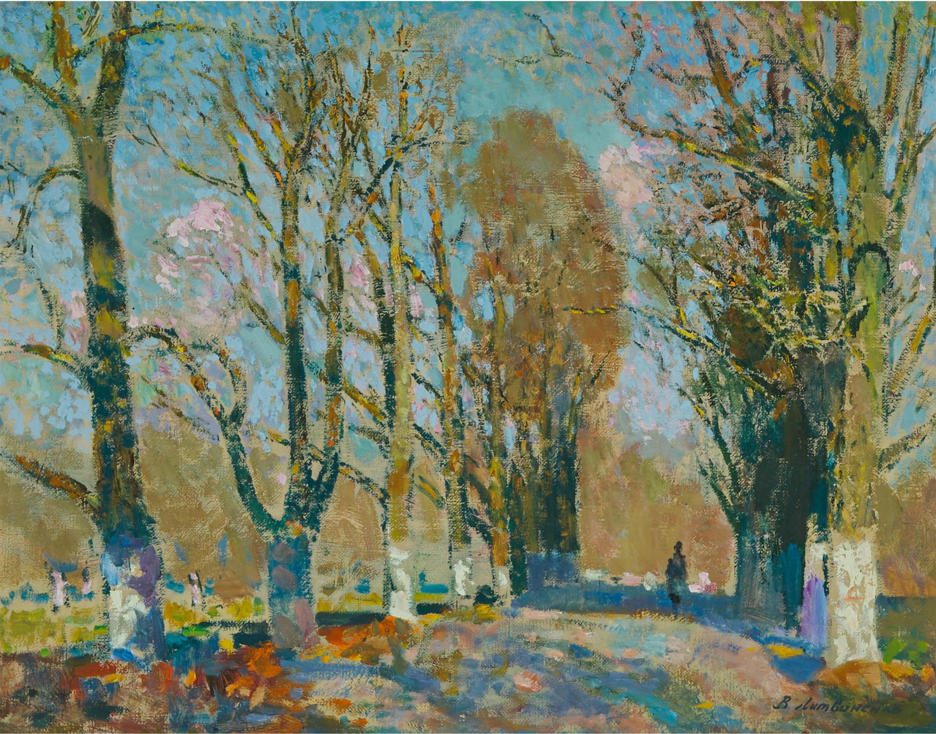 Vladimir Litvinenko (1930-2011) - Park In Spring, Odessa, 1993
