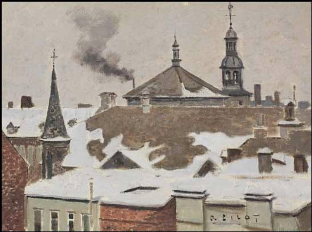 Robert Wakeham Pilot (1898-1967) - Rooftops, Quebec