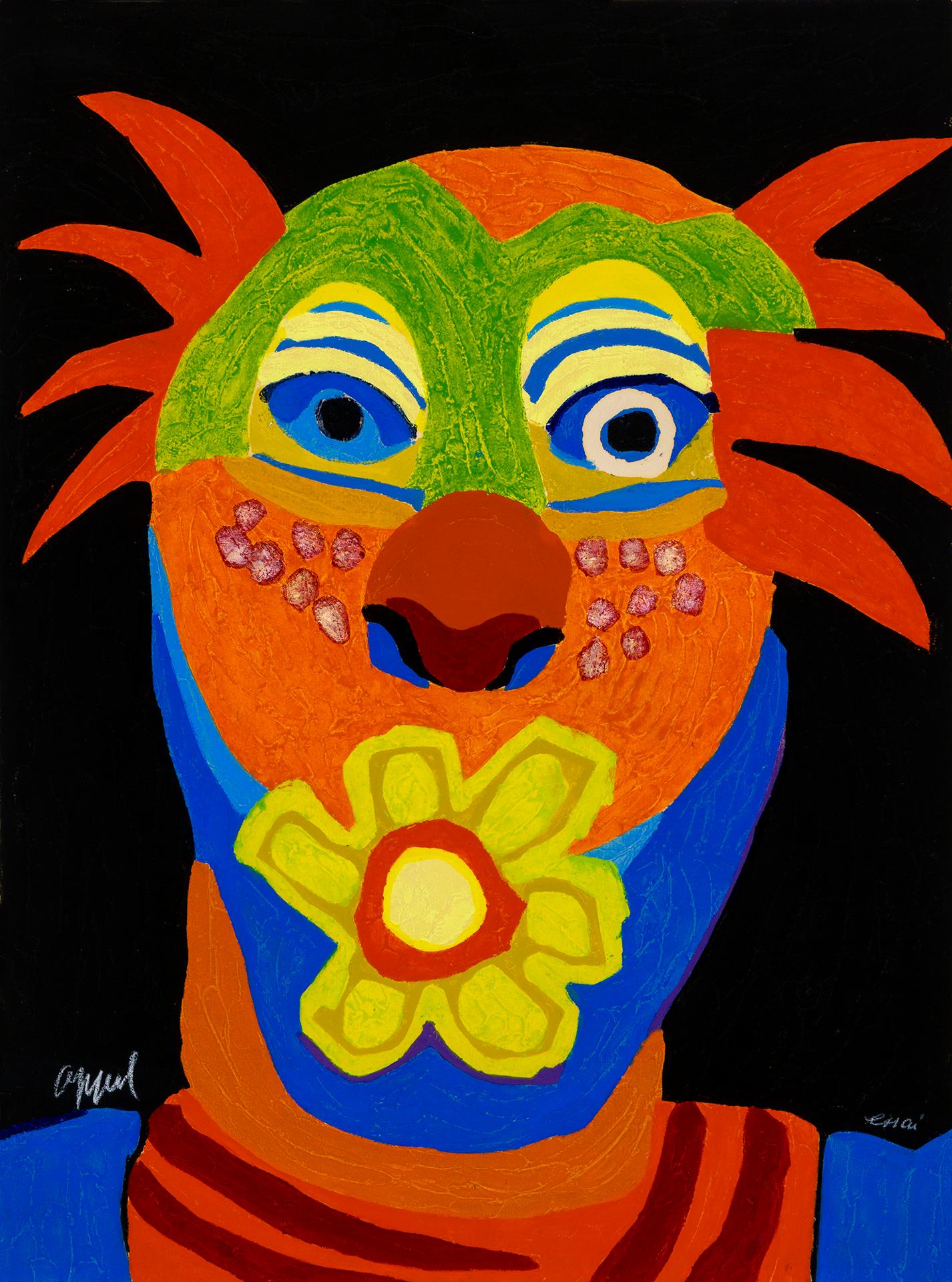 Karel Appel (1921-2006) - Le dompteur à la rose (de la série « Circus »), 1978