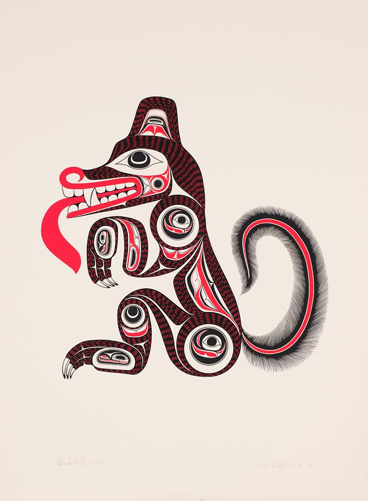 William Ronald (Bill) Reid (1920-1998) - Haida Wolf - gods
