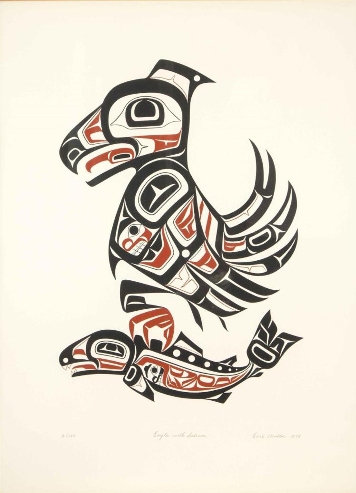 Earl Muldoe (1936) - Eagle with Salmon