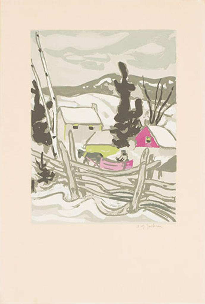 Alexander Young (A. Y.) Jackson (1882-1974) - Sleighing Through the Village