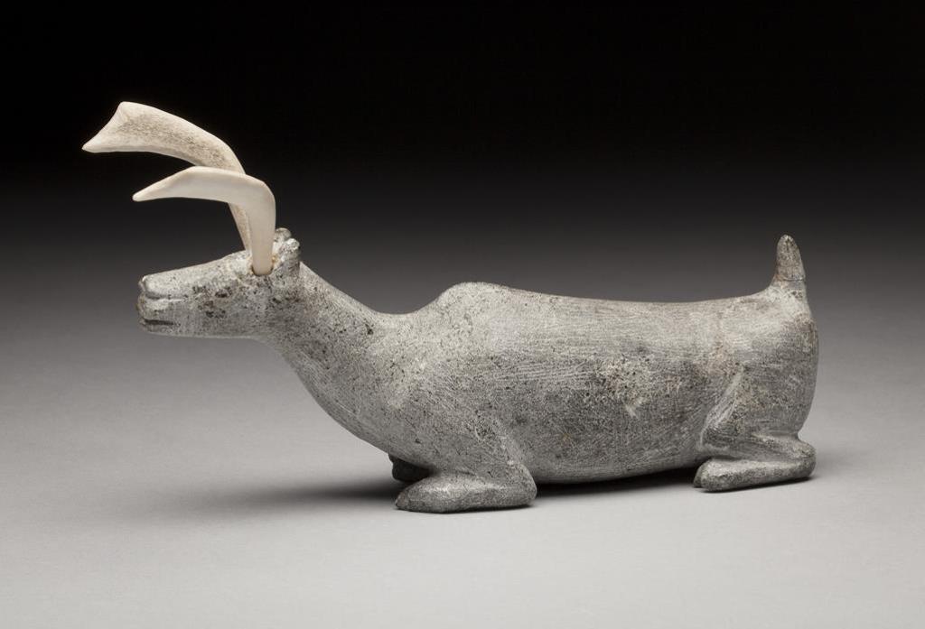 Joe Talirunili (1893-1976) - Puvirnituq, Resting Caribou, mid-late 1960s