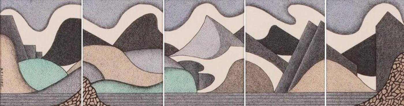 Robert John Hope (1948-2023) - Glacial Flow; 1985