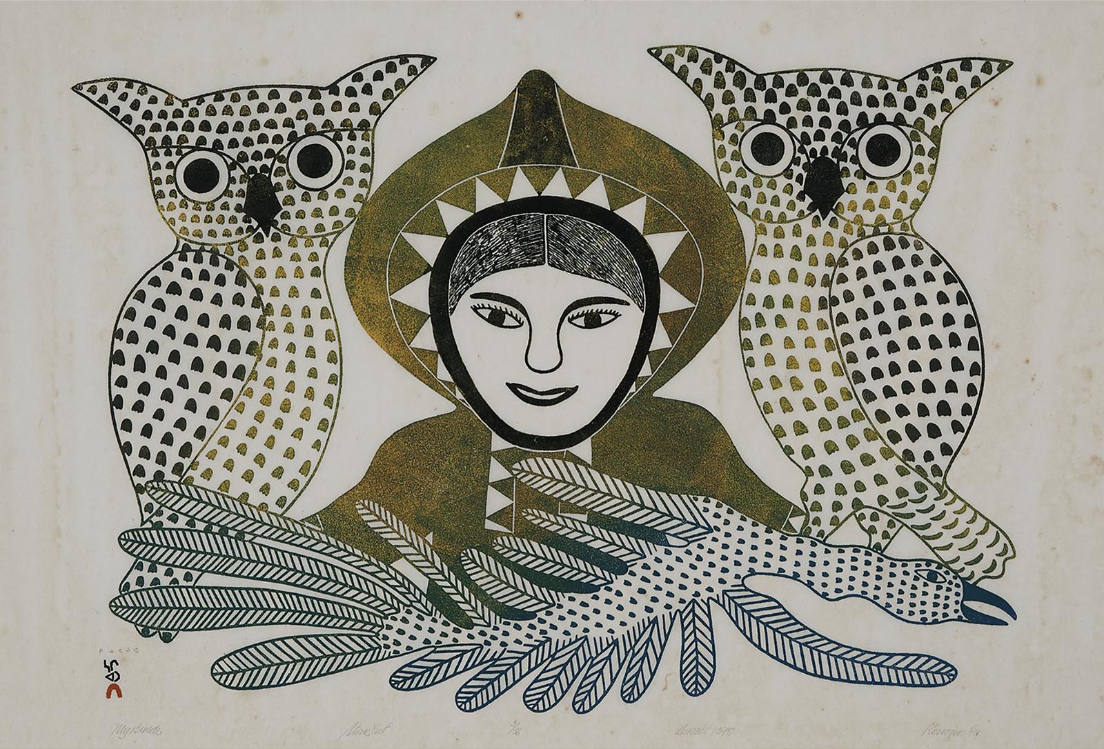 Kenojuak Ashevak (1927-2013) - My Birds