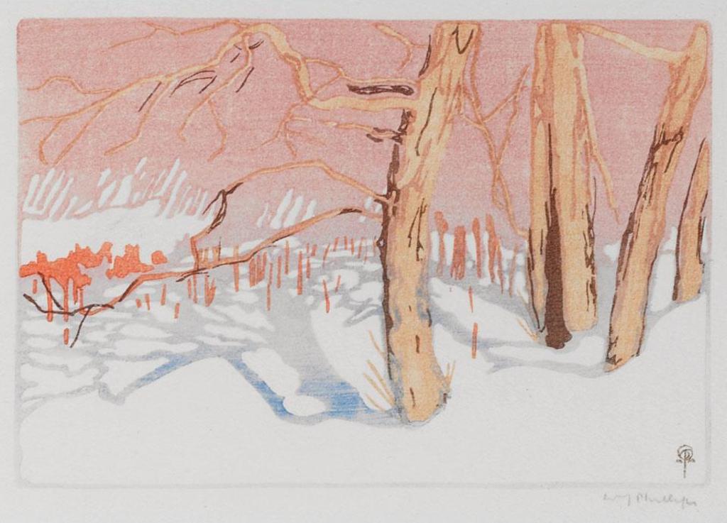 Walter Joseph (W.J.) Phillips (1884-1963) - Tree Shadows On Snow