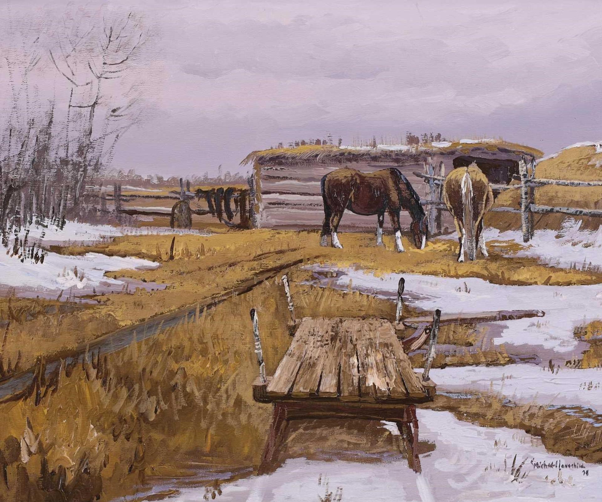 Michael Lonechild (1955) - Sled Finished For Season; 1978