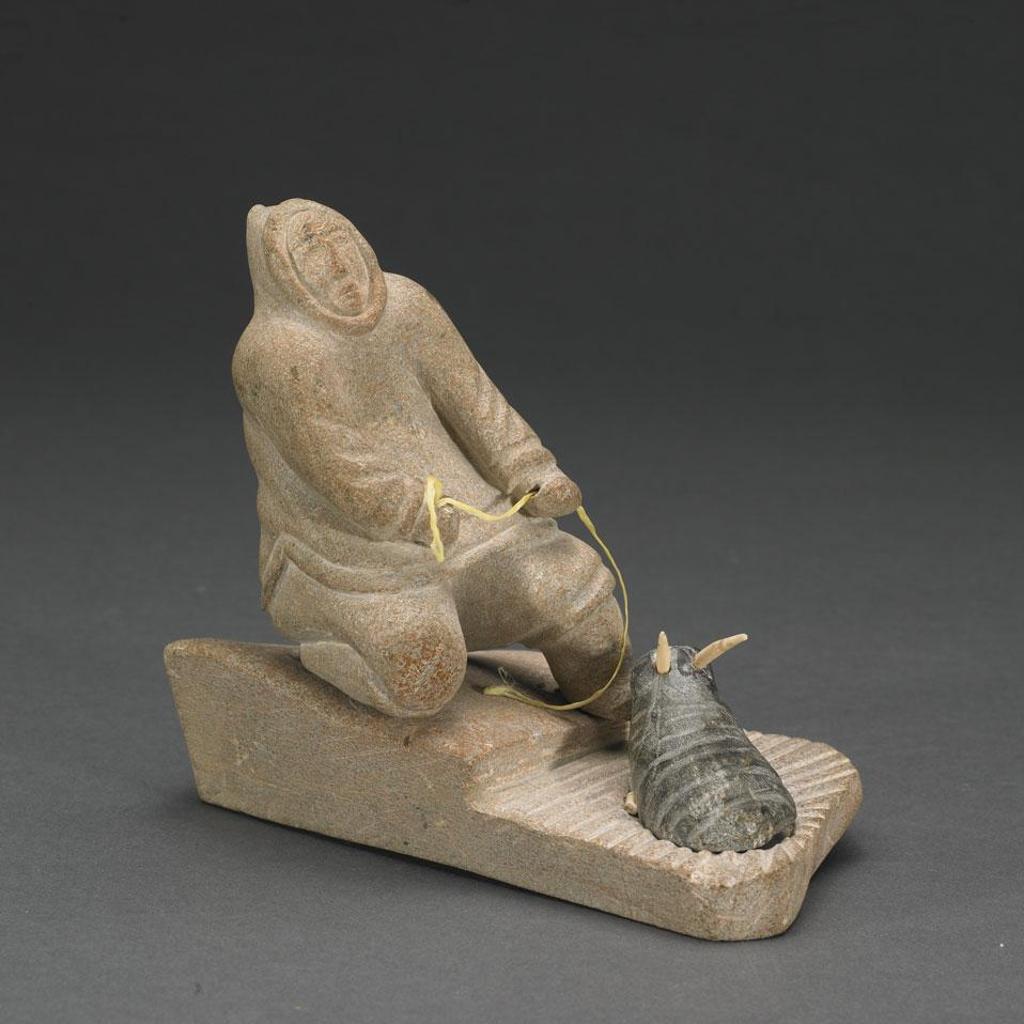 Sakariasie Tayarak (1901-1967) - Hunter Pulling A Walrus