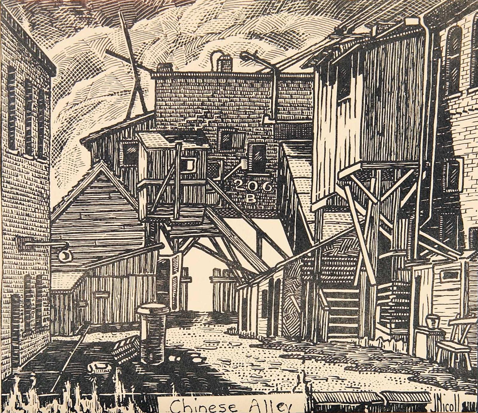 James (Jim) McLaren Nicoll (1892-1986) - Chinese Alley