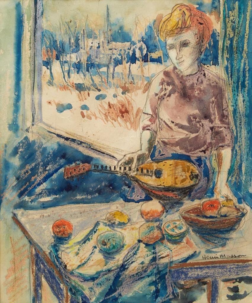 Henri Leopold Masson (1907-1996) - Woman with Mandolin