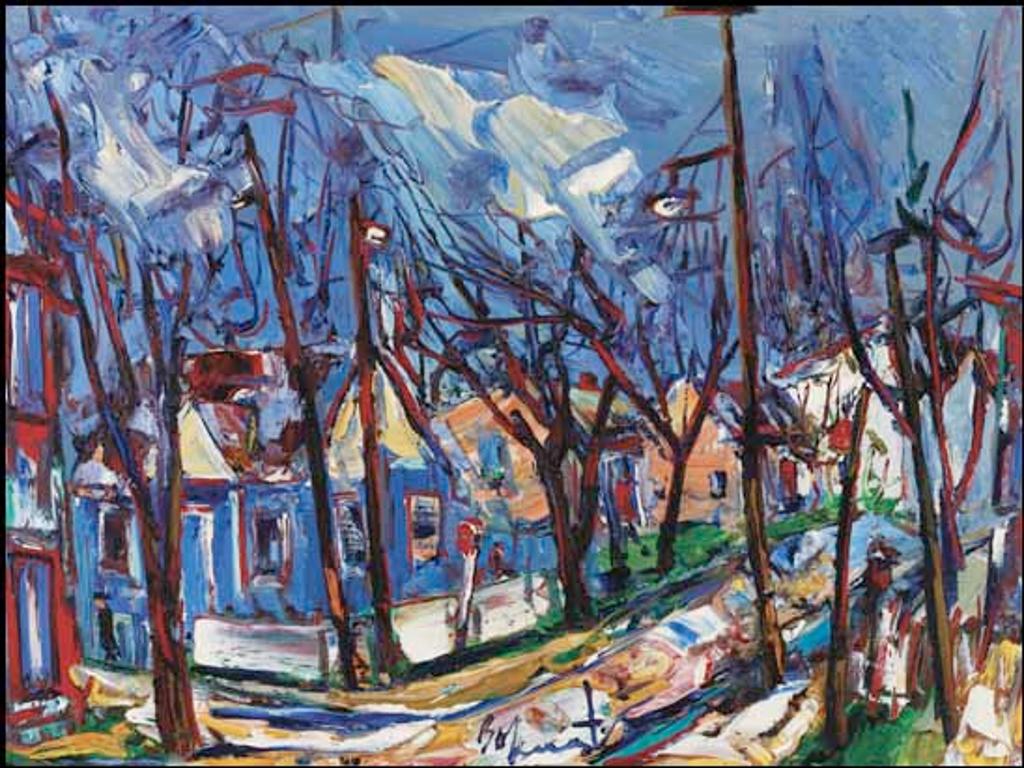 Samuel (Sam) Borenstein (1908-1969) - Street Scene