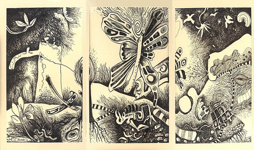 Jack Leaonard Shadbolt (1909-1998) - Spirit Garden (tryptich)
