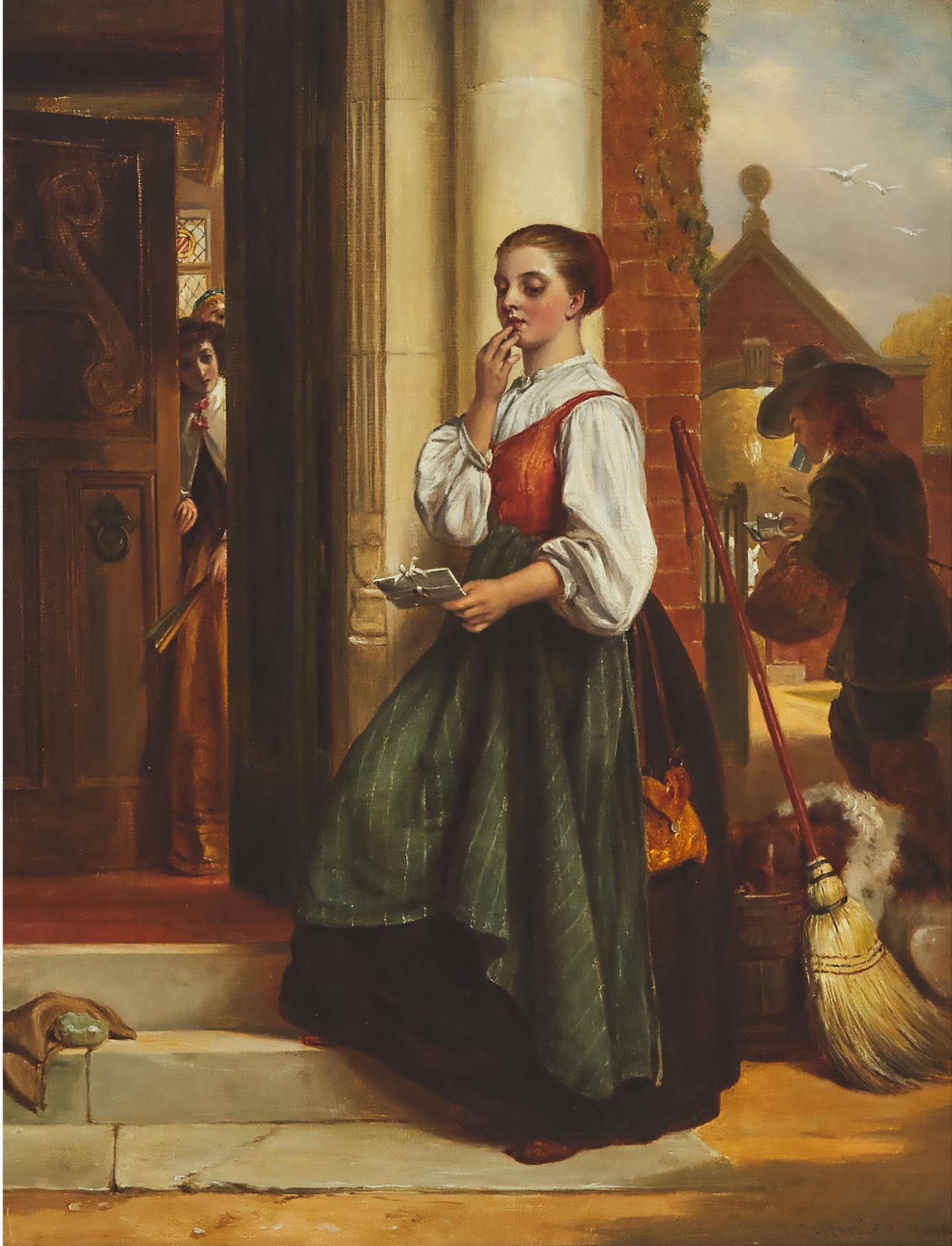 John Calcott Horsley (1817-1903) - A Maid In Waiting, 1875