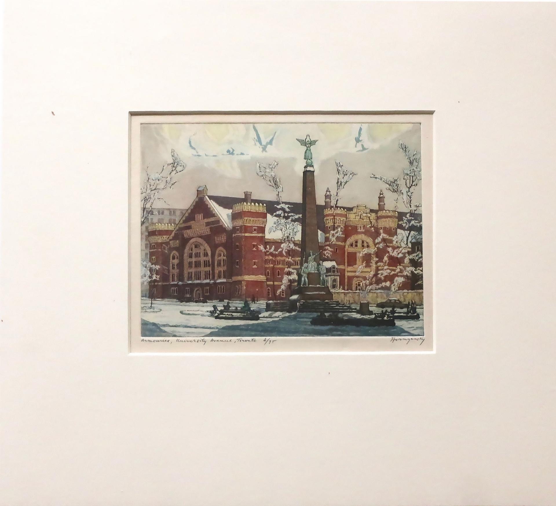 Nicholas Hornyansky (1896-1965) - Armories, University Avenue, Toronto