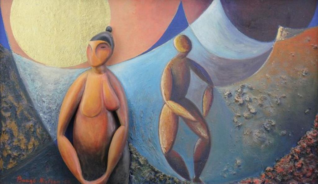 Otto Baago Nielsen - Mixed Media & Wood Collage, dated 1964
