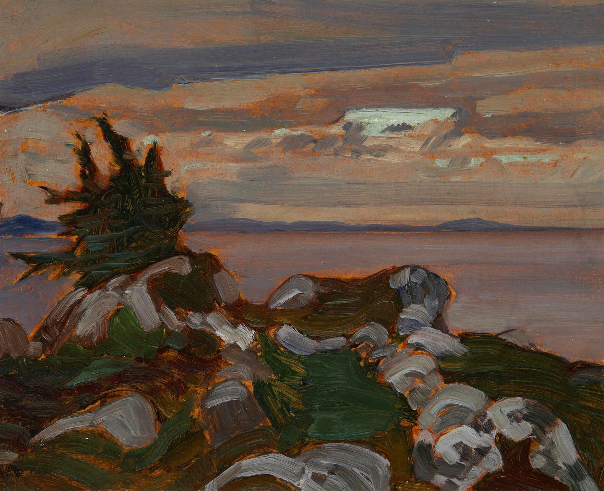 James Edward Hervey (J.E.H.) MacDonald (1873-1932) - Near Petite Riviere, Nova Scotia