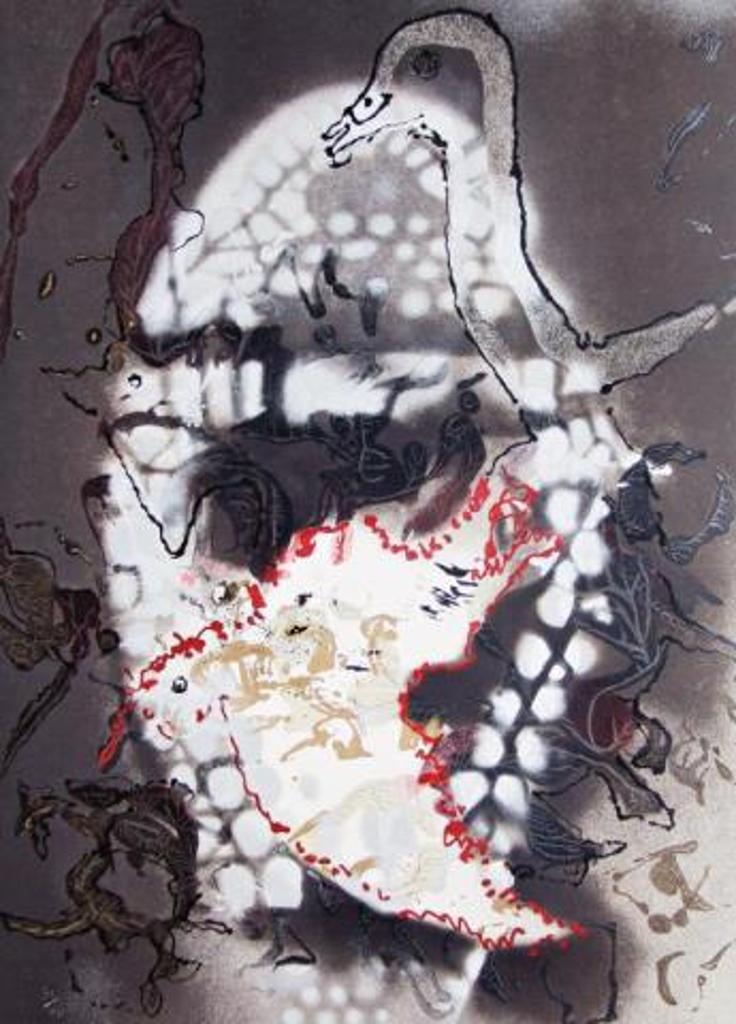 Jean-Paul Riopelle (1923-2002) - Composition with Bird; Colour lithograph