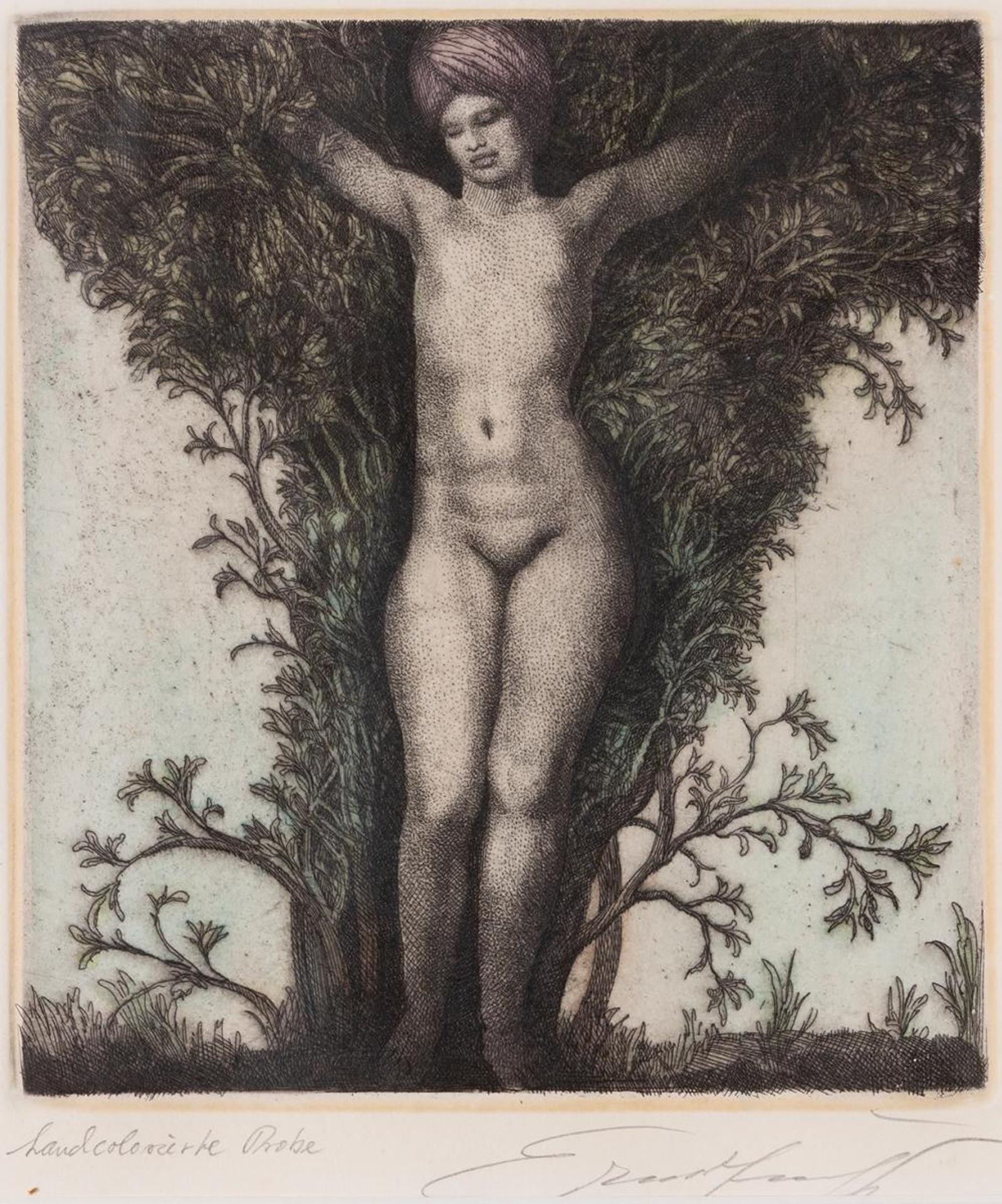 Ernst Fuchs (1930-2015) - Apparition in the Bush