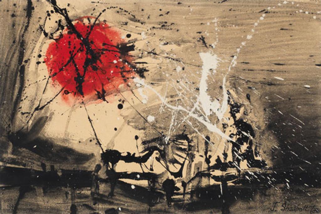 Jack Leaonard Shadbolt (1909-1998) - Red out of White