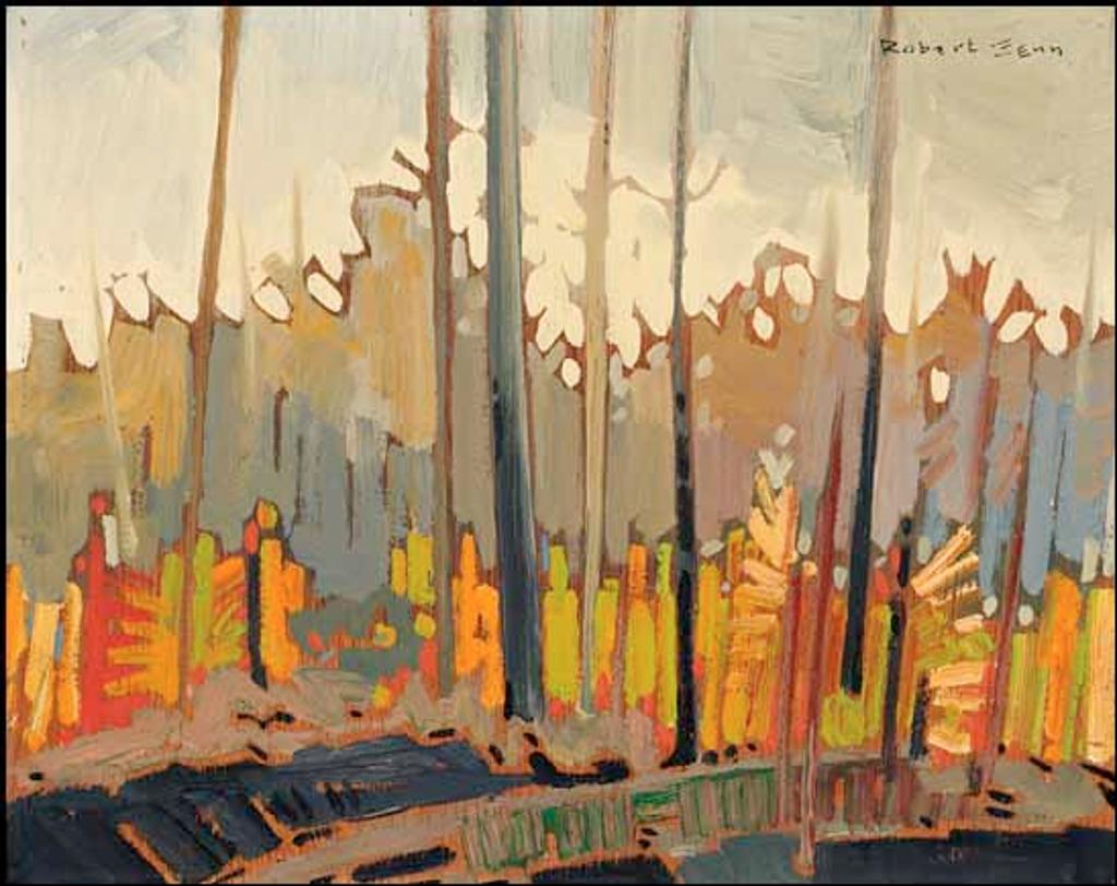 Robert Douglas Genn (1936-2014) - Paysage with Orange and Green