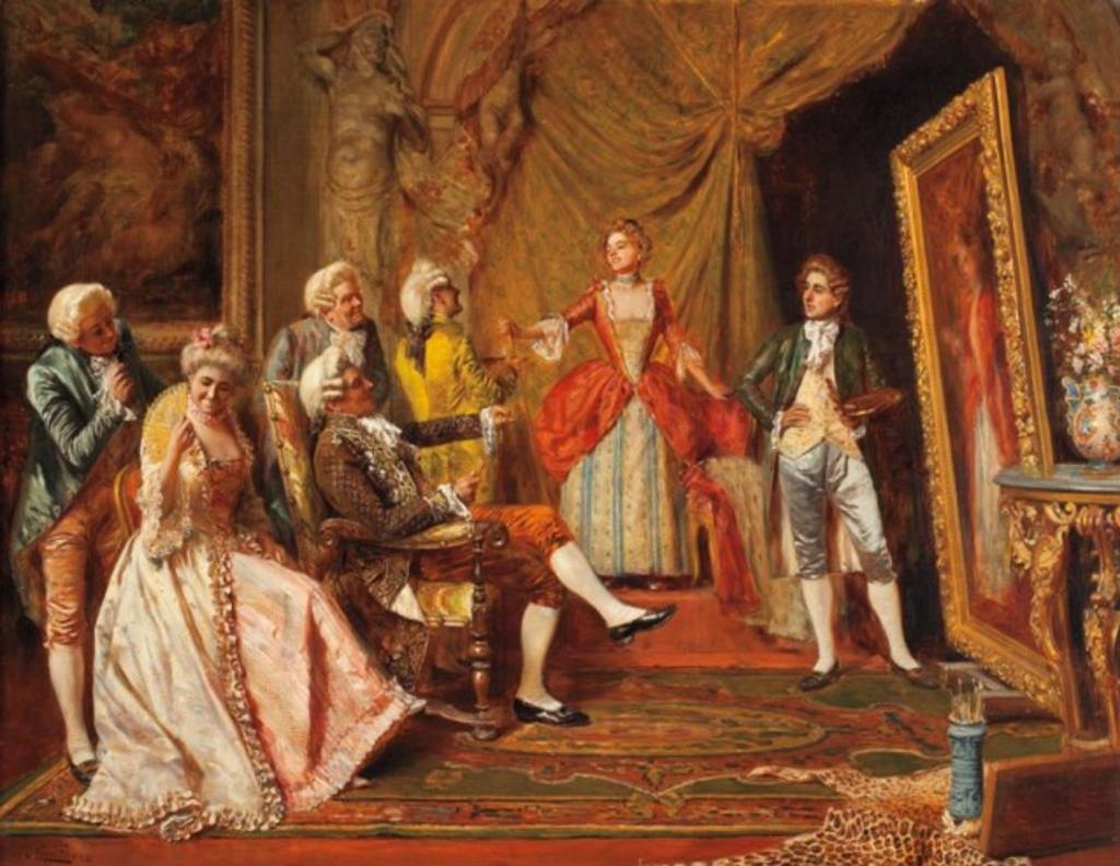 Antonio Zoppi (1860-1926) - Presenting the Portrait