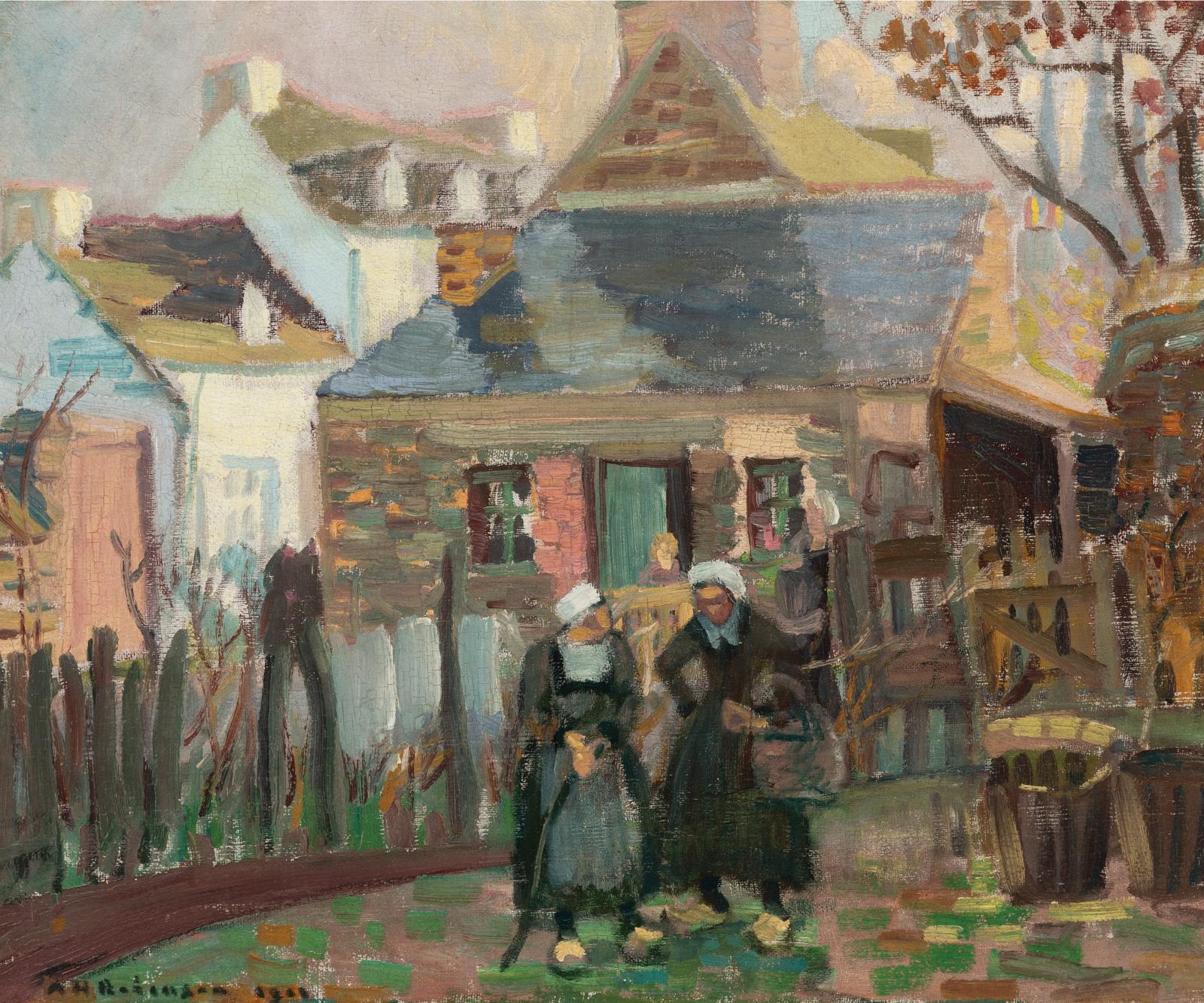 Albert Henry Robinson (1881-1956) - Village Gossip