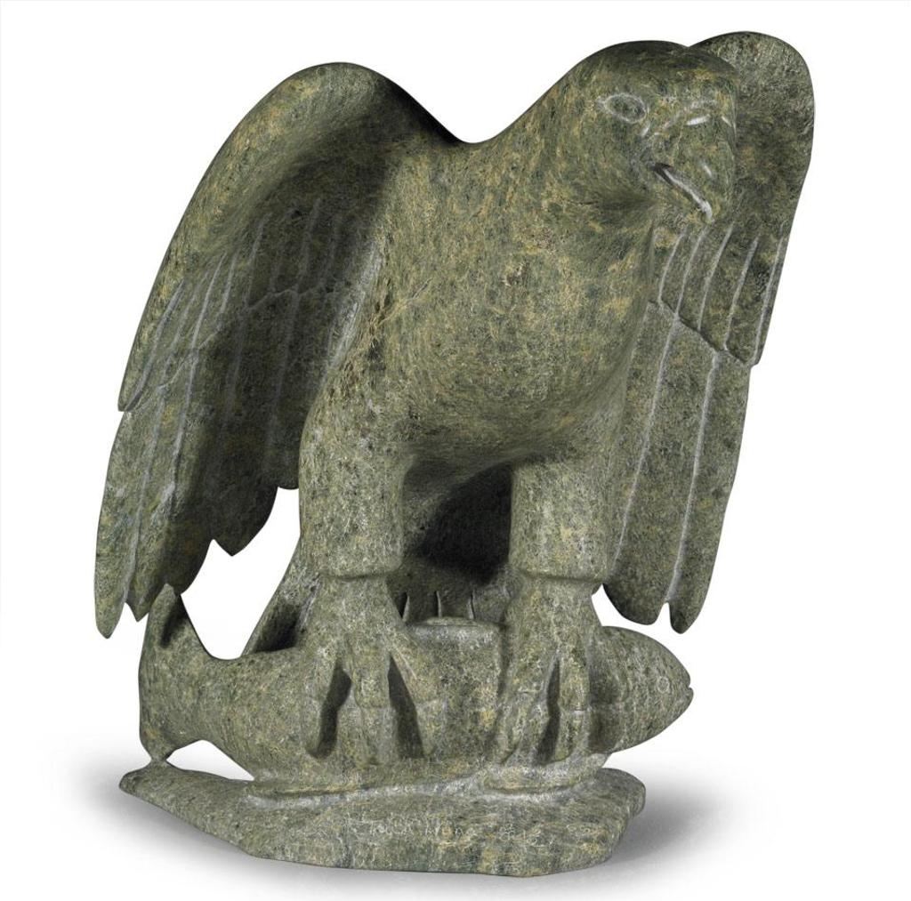 Taqialuq (Tuk) Nuna (1958) - Eagle With Fish