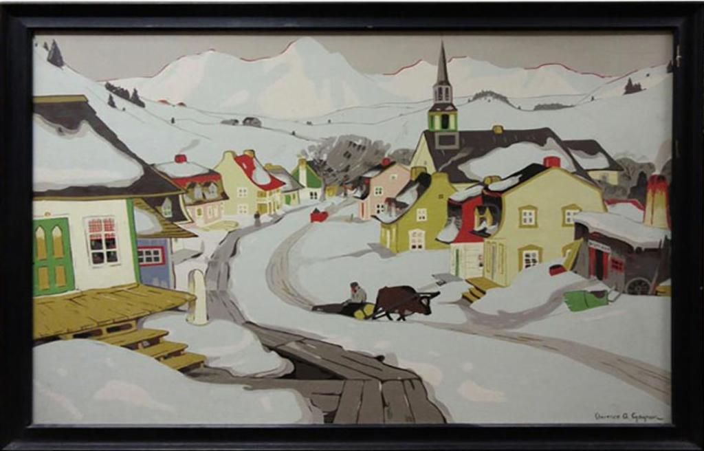 Clarence Alphonse Gagnon (1881-1942) - Village In The Laurentians