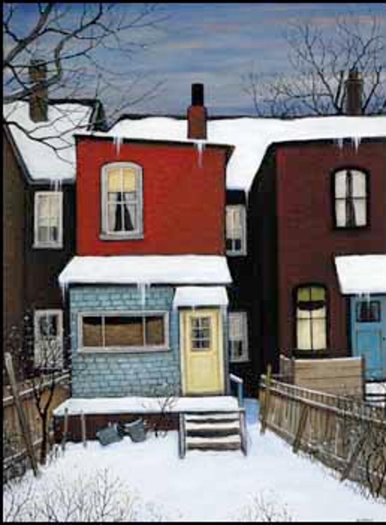 John Kasyn (1926-2008) - Back Yard on River Street
