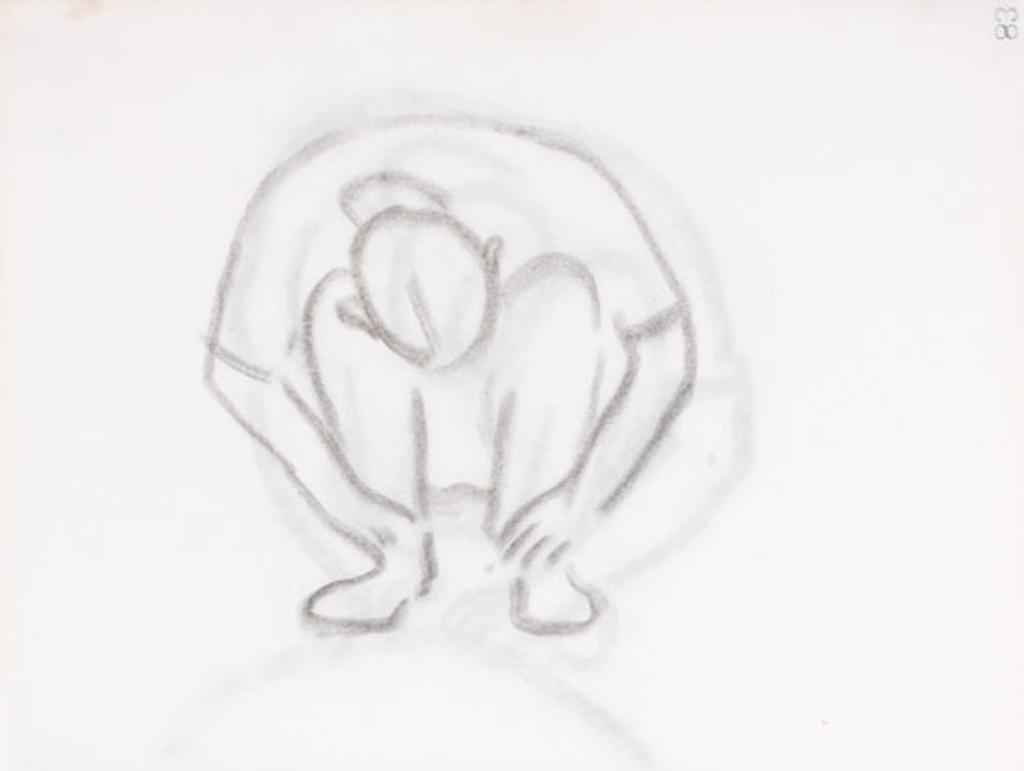 William Goodridge Roberts (1921-2001) - Crouching Figure / Crouching Figure (verso)