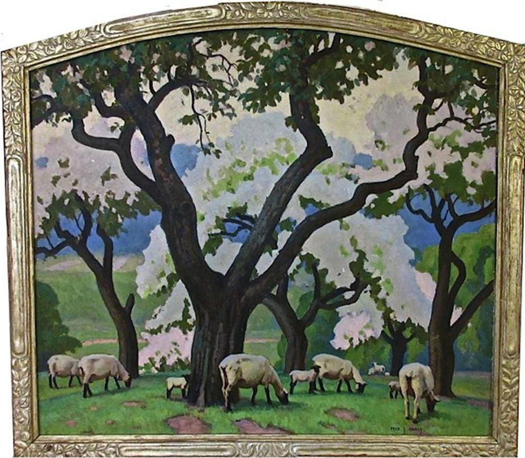 Frederick Stanley Haines (1879-1960) - Grazing Sheep
