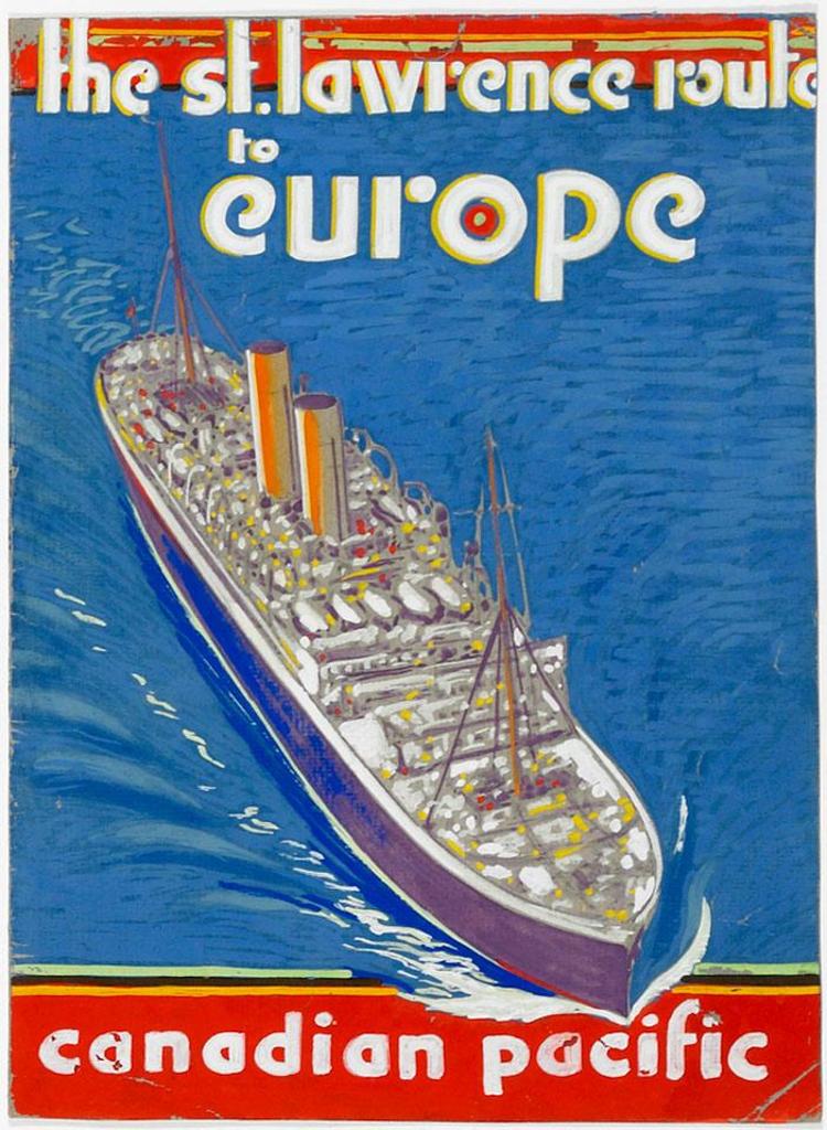 Frank (Franz) Hans Johnston (1888-1949) - Route To Europe, St. Lawrence