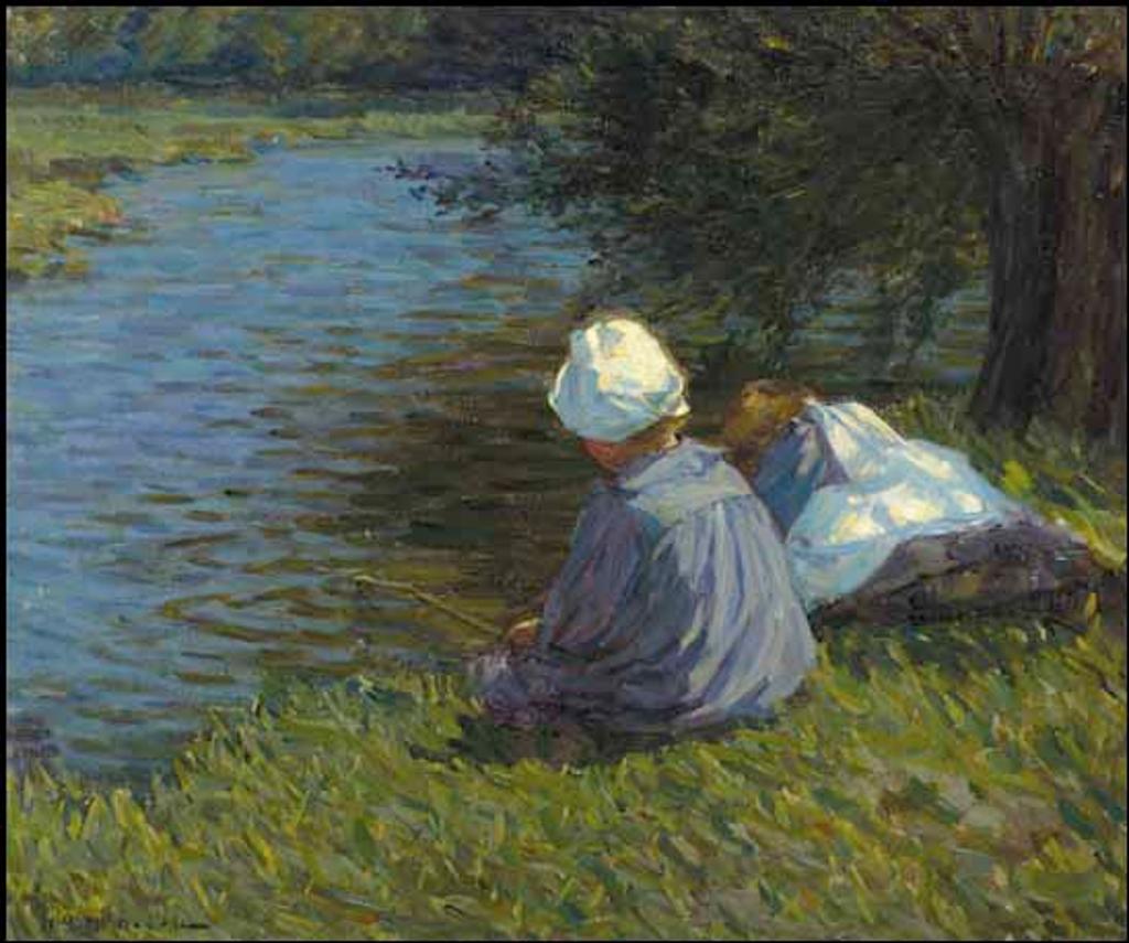 Helen Galloway McNicoll (1879-1915) - Children by Stream